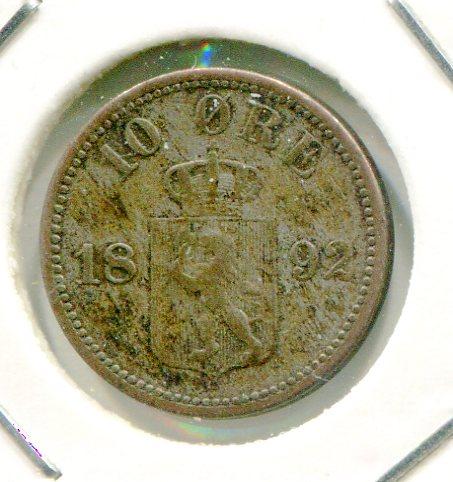 NORWAY 1892 10 ORE (04)