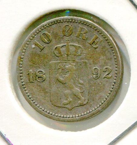 NORWAY 1892 10 ORE (09)