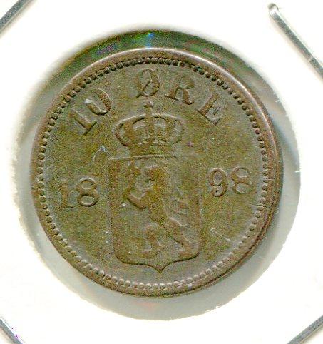 NORWAY 1898 10 ORE (05)