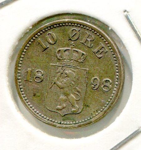 NORWAY 1898 10 ORE (010)