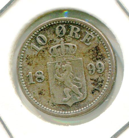 NORWAY 1899 10 ORE (04)