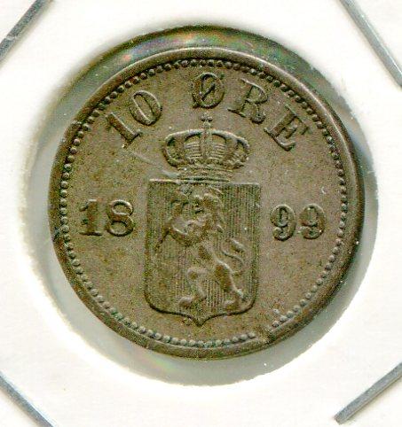 NORWAY 1899 10 ORE (03)