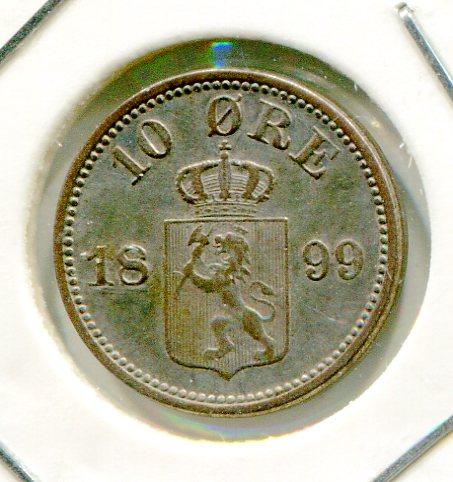 NORWAY 1899 10 ORE