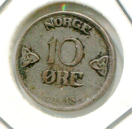 NORWAY 1915 10 ORE