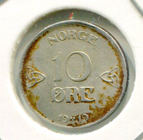 NORWAY 1919 10 ORE (03)