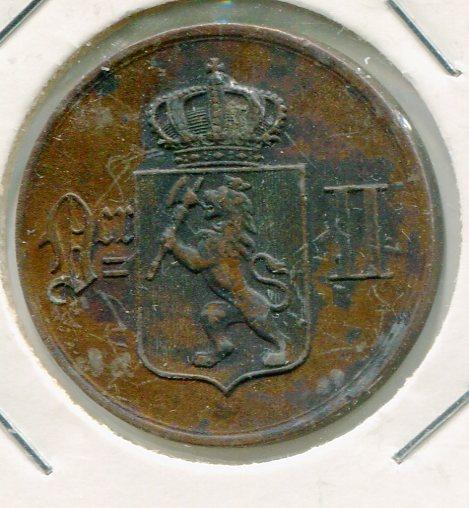 NORWAY 1876 5 ORE