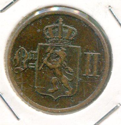 NORWAY 1876 2 ORE