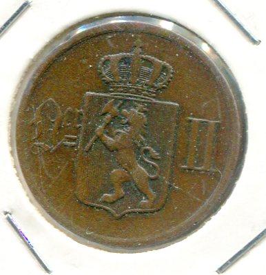 NORWAY 1884 2 ORE