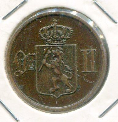 NORWAY 1893 2 ORE