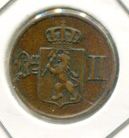 NORWAY 1876 1 ORE (04)