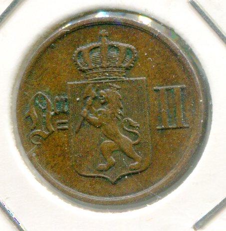 NORWAY 1878 ORE 'SCARCE' (02)