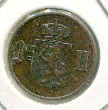 NORWAY 1893 1 ORE