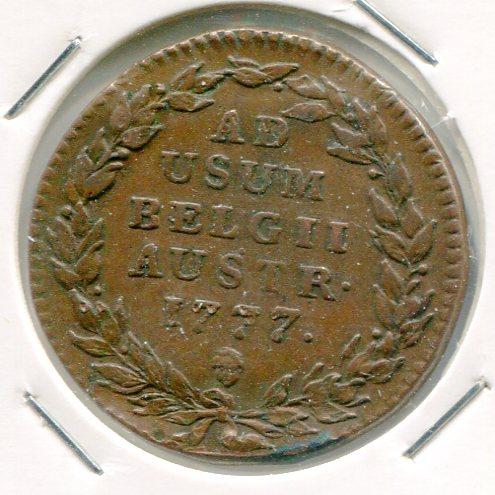 AUSTRIAN NETHERLANDS 1777 2 LIARDS