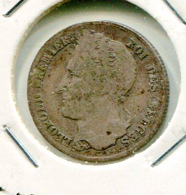 BELGIUM 1840 1/2 FRANC 'SCARCE'