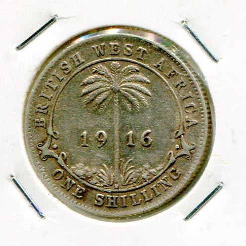 BR.WEST AFRICA 1916H SHILLING