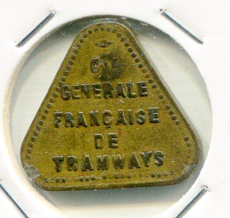 FRANCE ND TRAM TOKEN 25 CENTS