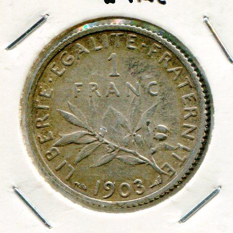 FRANCE 1903 FRANC 'RARE'