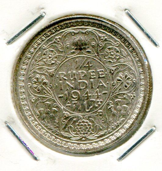 INDIA BR.1944B 1/4 RUPEE