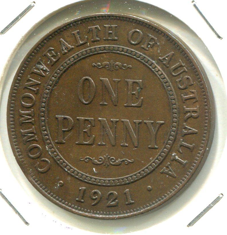 AUSTRALIA 1921 PENNY