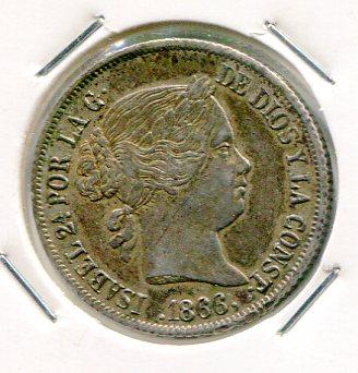 SPAIN 1866 40 CENTS