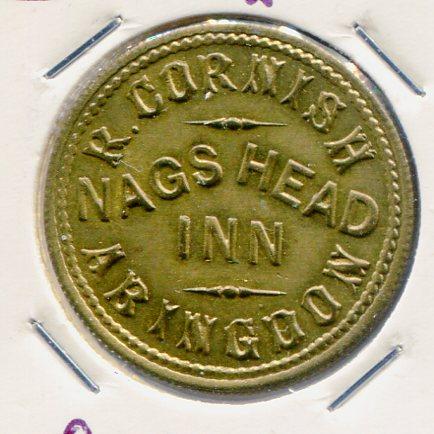 ABINGDON NAGS HEAD PUB TOKEN