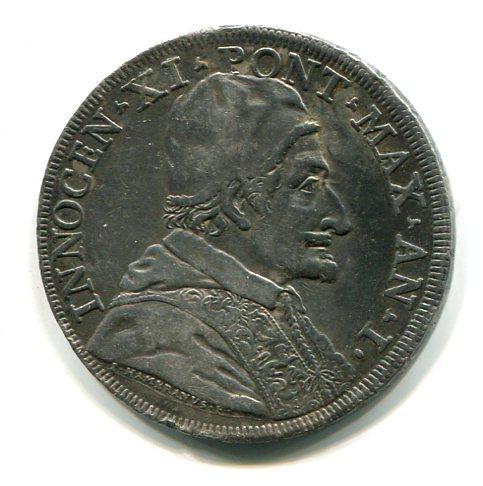 PAPAL STATES 1676 PIASTRE 'RARE'