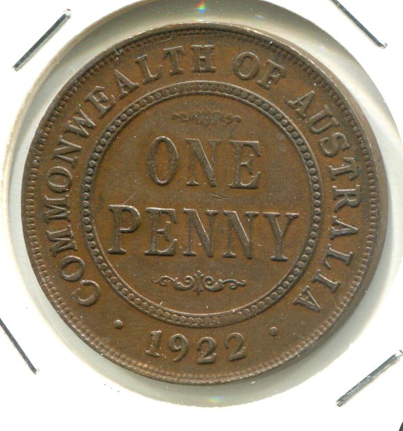 AUSTRALIA 1922 PENNY