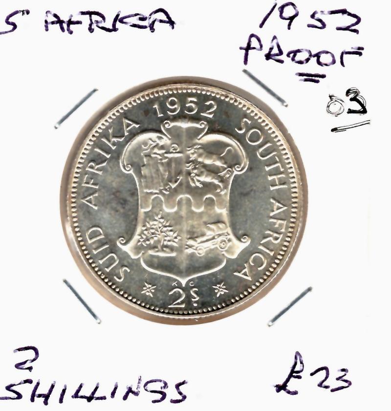 S.AFRICA 1952 PROOF 2 SHILLINGS (03)