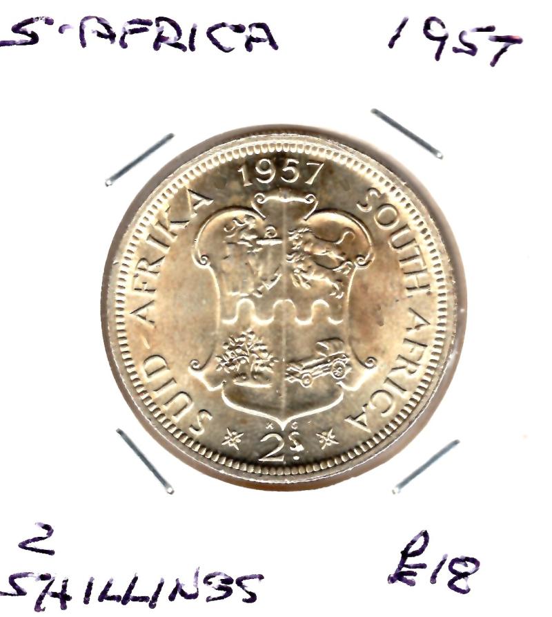 S.AFRICA 1957 2 SHILLINGS