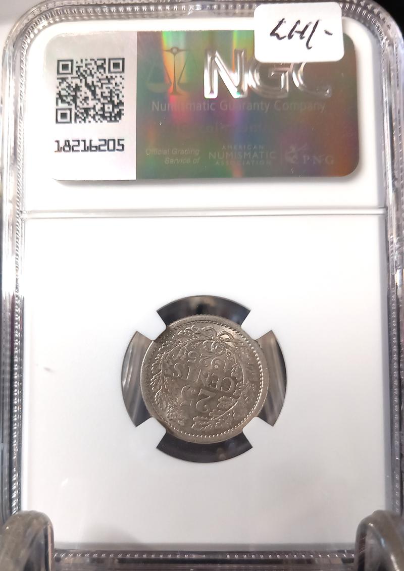 NETHERLANDS 1925 25 CENTS