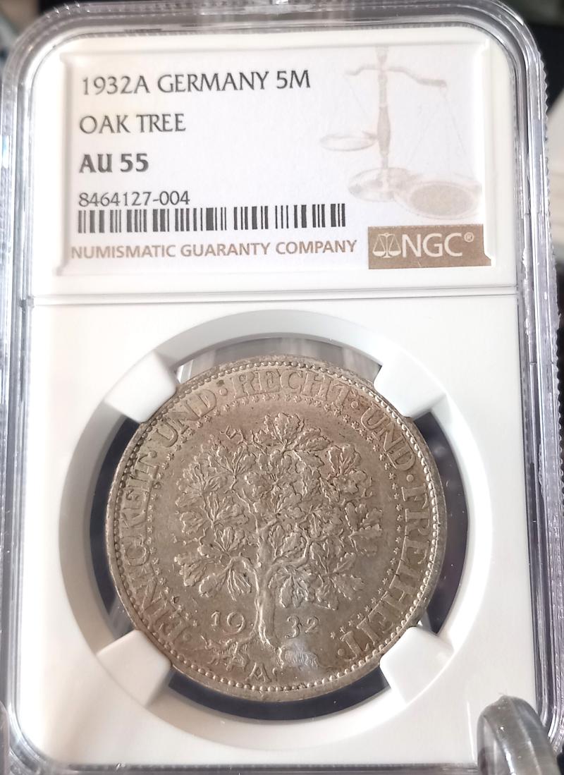 GERMANY 1932A 5 MARKS