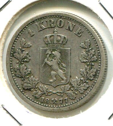 NORWAY 1877 KRONE (02)