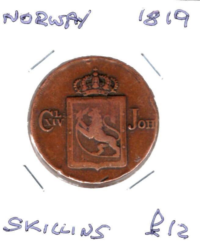 NORWAY 1819 SKILLING
