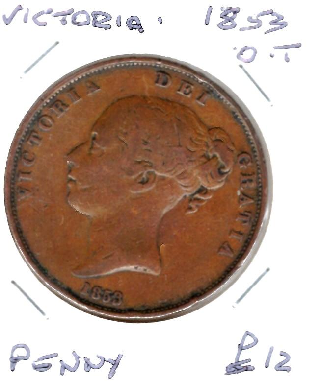 GB 1853 OT PENNY