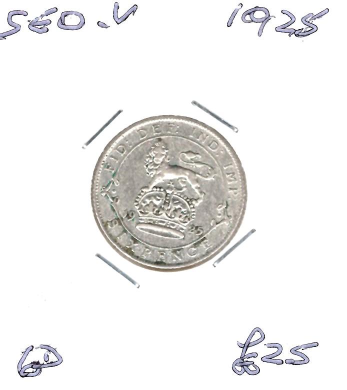 GB 1925 GEORGE V 6D