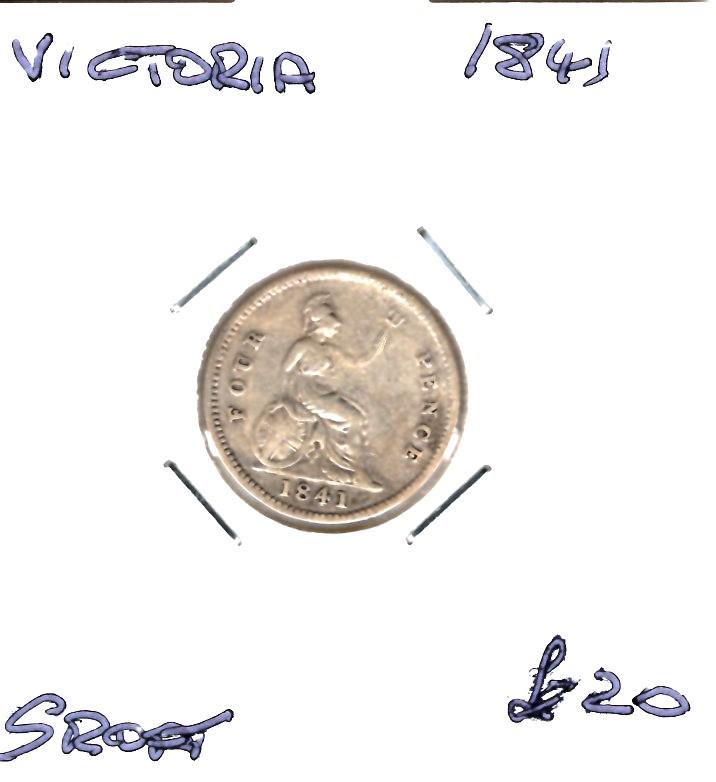 GB 1841 GROAT VICTORIA