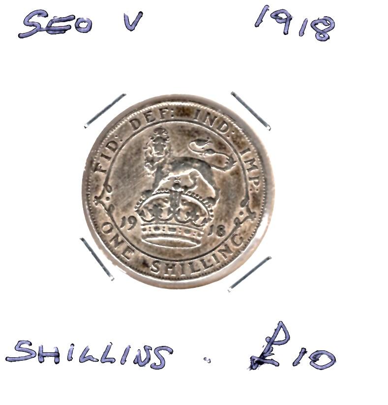 GB 1918 GEORGE V SHILLING