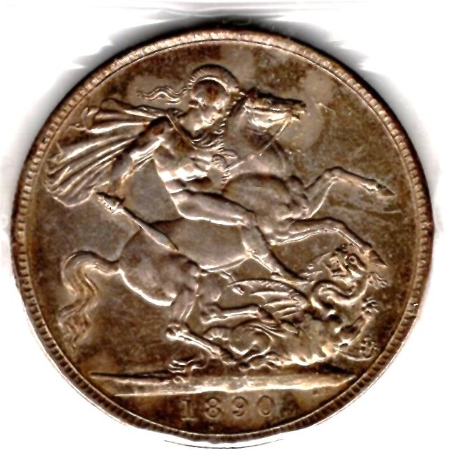 GB 1890 vICTORIA JH CROWN