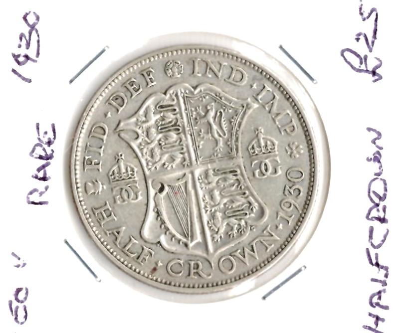 GB 1930 1/2 CROWN 'RARE'