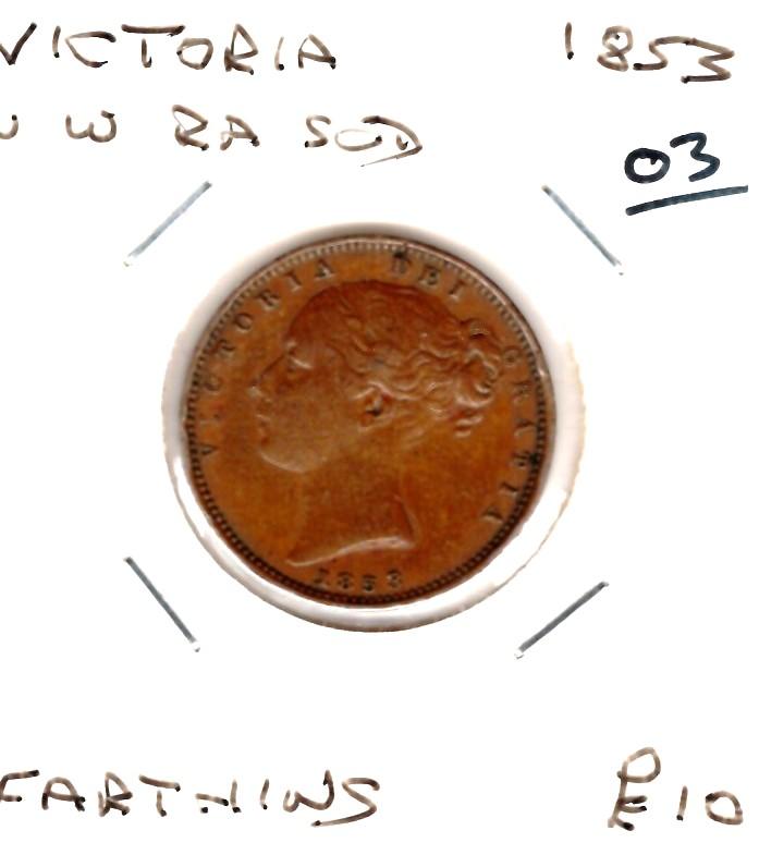 GB 1853 FARTHING