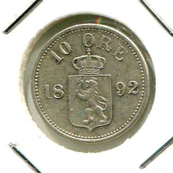 NORWAY 1892 10 ORE (03)