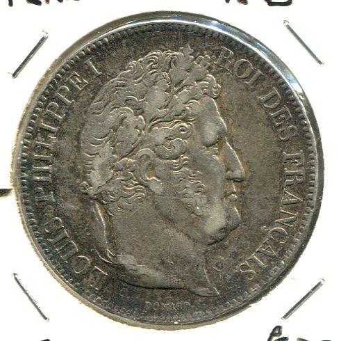 FRANCE 1843W 5 FRANC