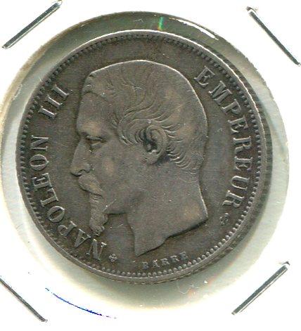 FRANCE 1860BB FRANC