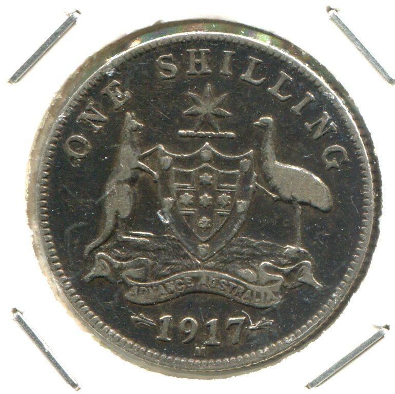 AUSTRALIA 1917M SHILLING