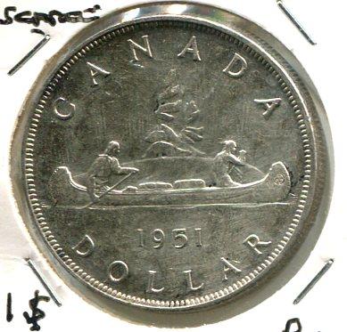 CANADA 1951 DOLLAR 'SCARCE'