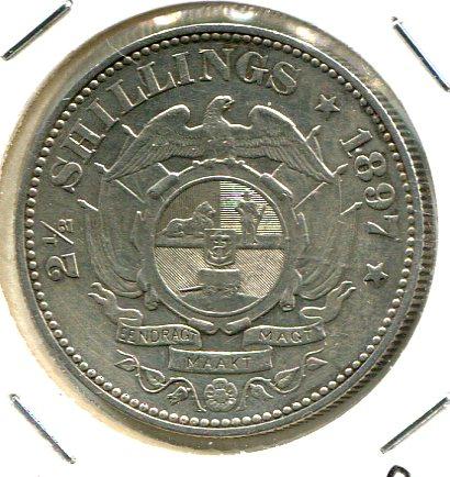 S. AFRICA 1897 1/2 CROWN