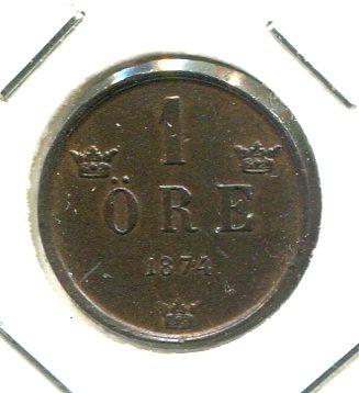 SWEDEN 1874 ORE