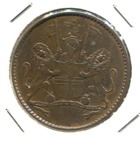 ST. HELENA 1821 1/2 PENNY (03)