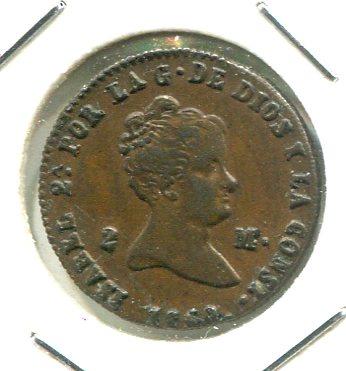 SPAIN 1850 2 MARAVADIS