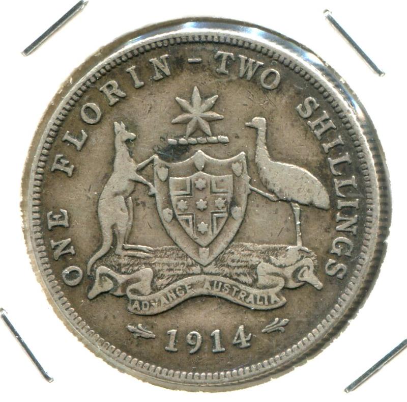 AUSTRALIA 1914 FLORIN (02)